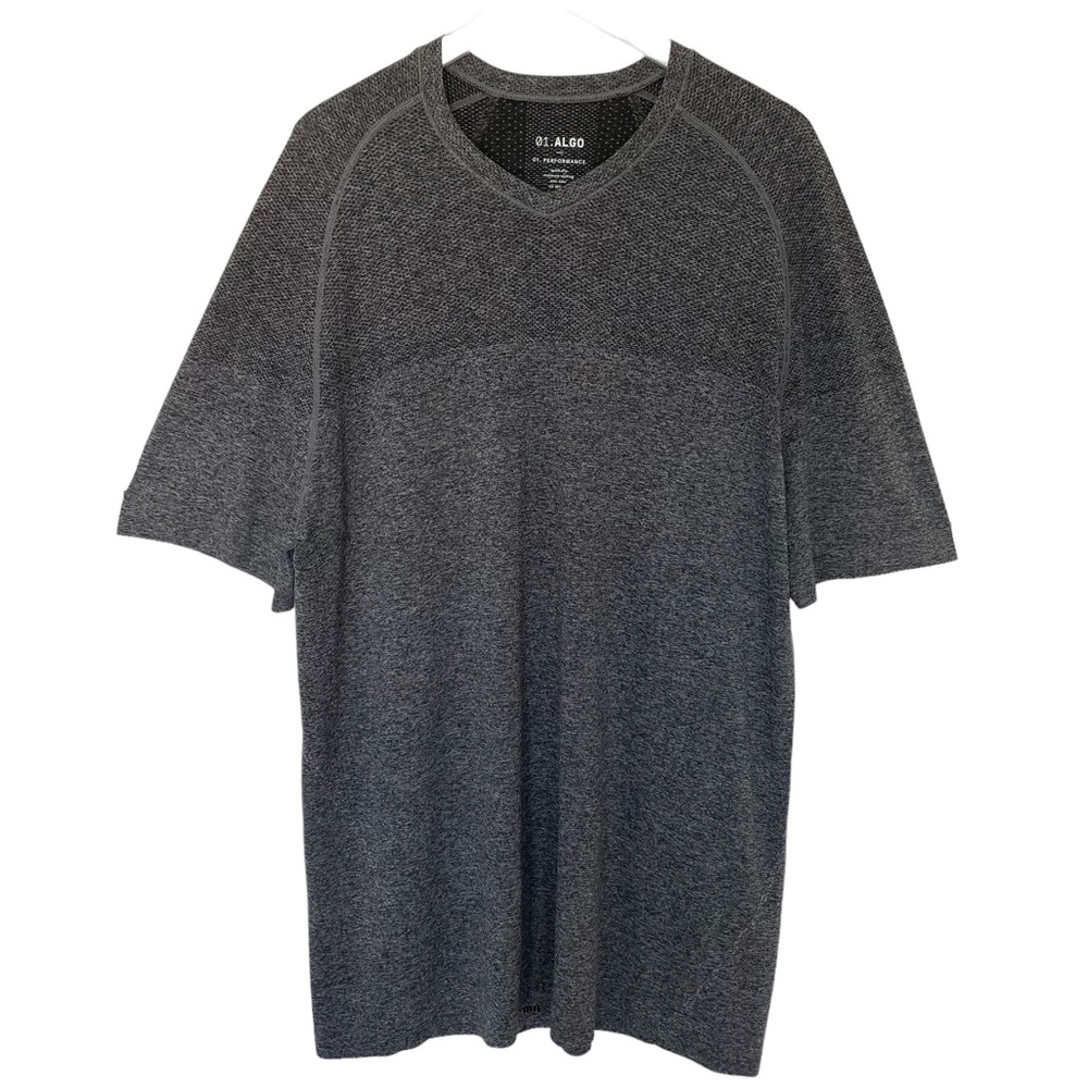 01. ALGO Performance Shirt Quick Dri Moisture Wicking Athletic VNeck SPF XL NWOT